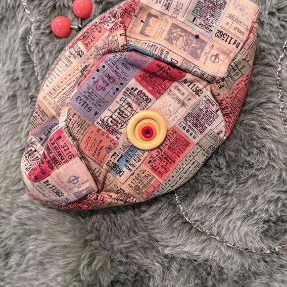 Whimsical Bubble Purse – Bronze Clasp & Silver Chain – Statement Bag - Picture 7 of 13